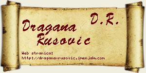 Dragana Rusović vizit kartica